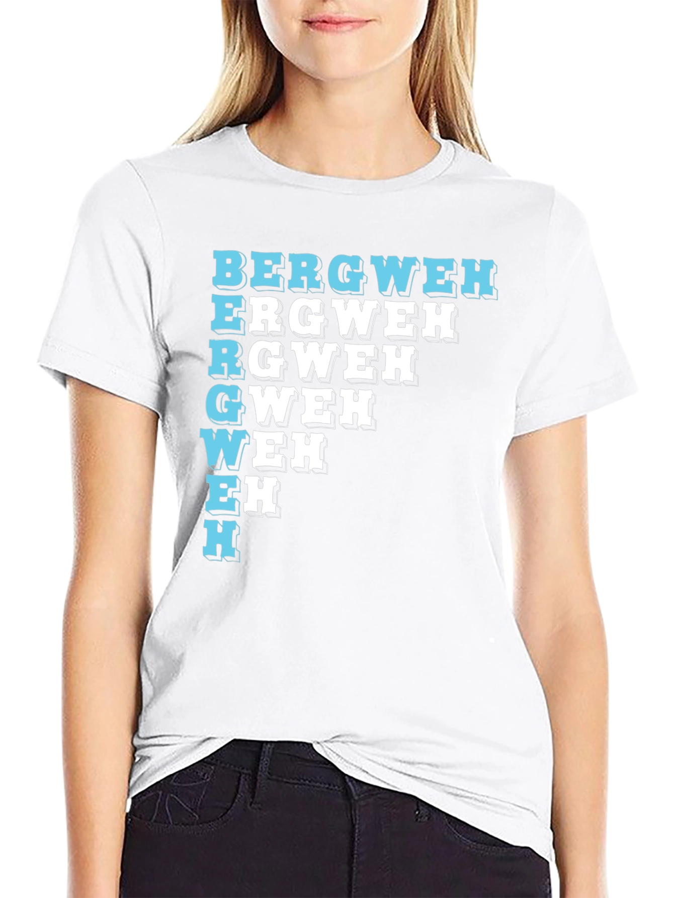 Unique BERGWEH Cascade T-Shirt - Black Casual Tee