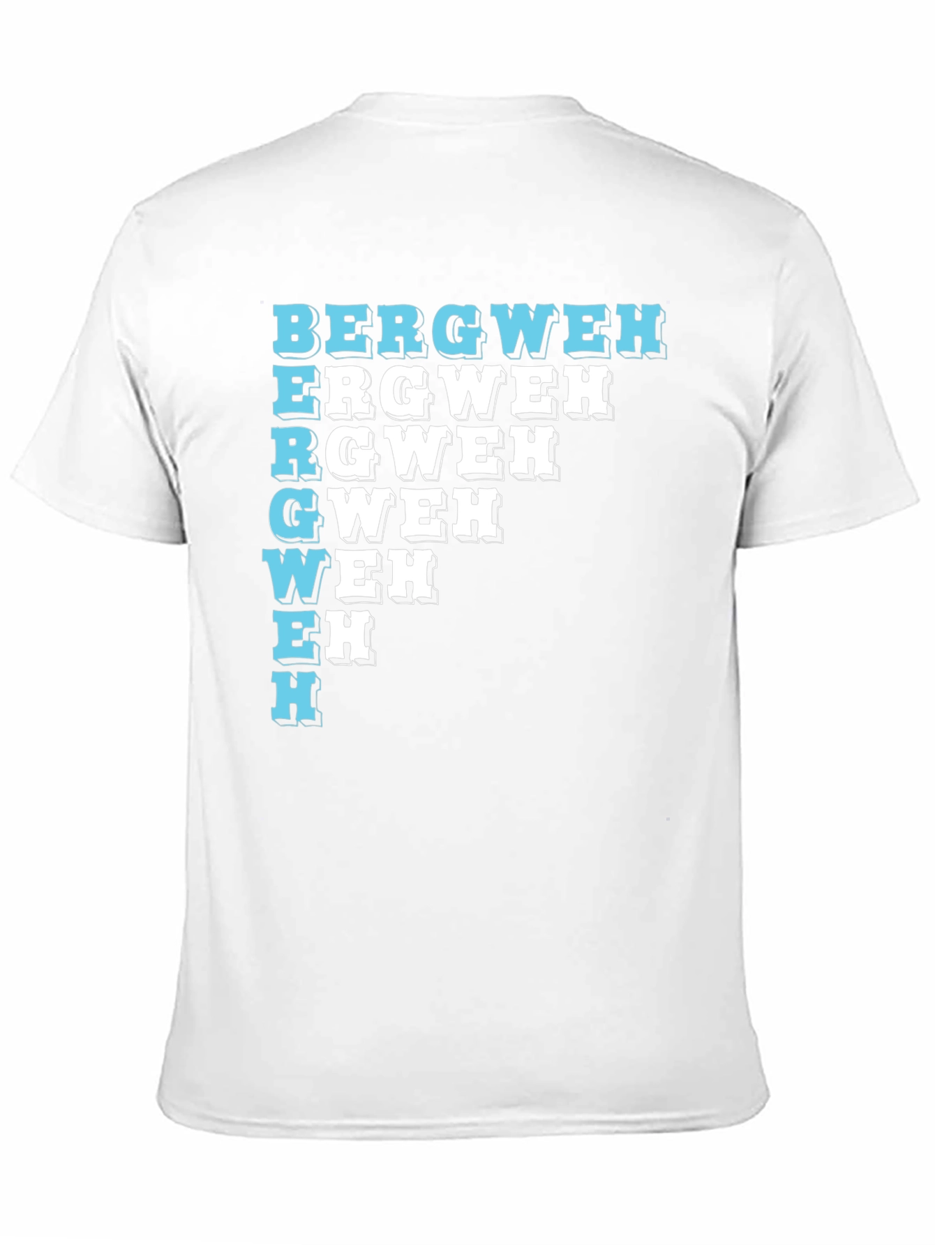 Unique BERGWEH Cascade T-Shirt - Black Casual Tee