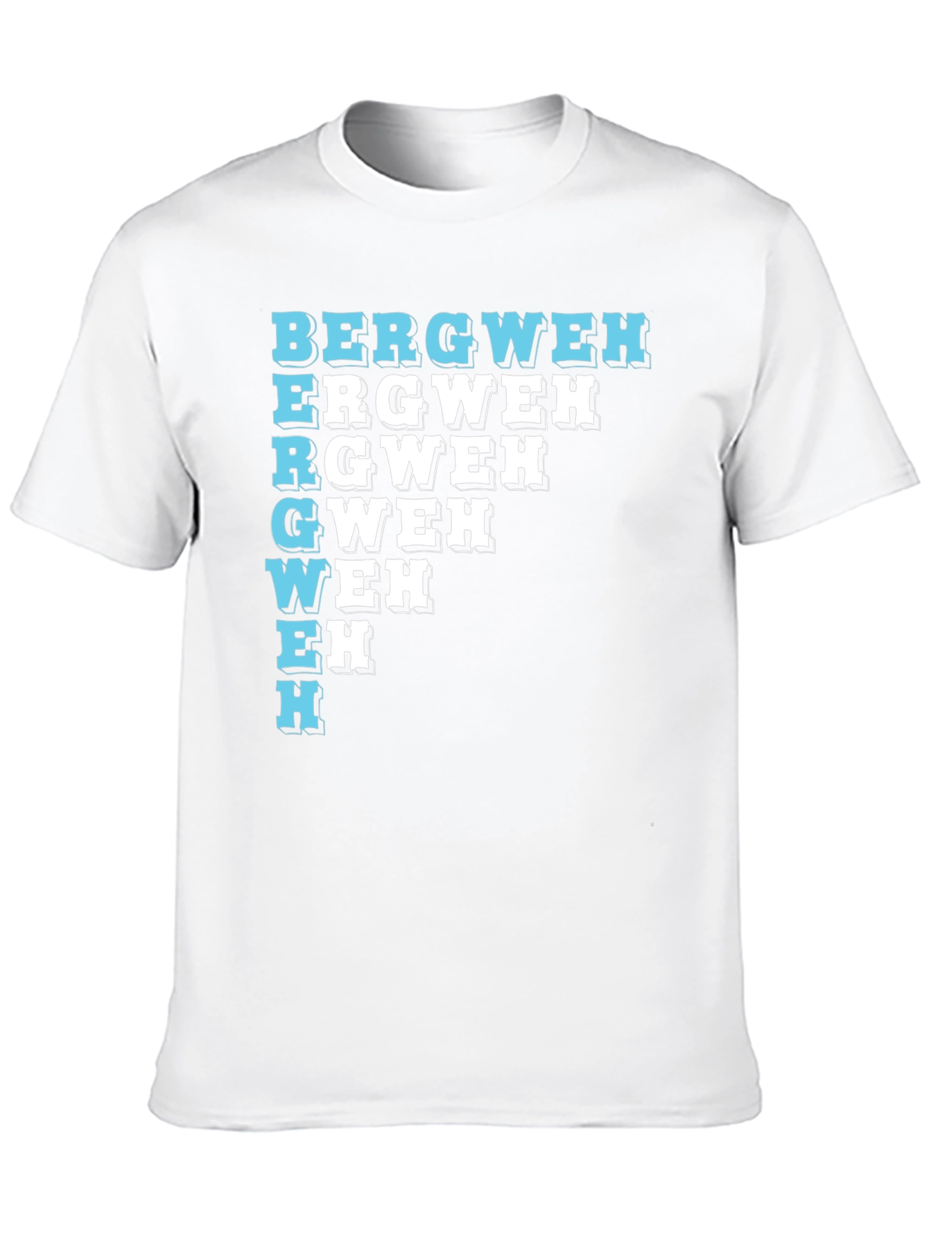 Unique BERGWEH Cascade T-Shirt - Black Casual Tee