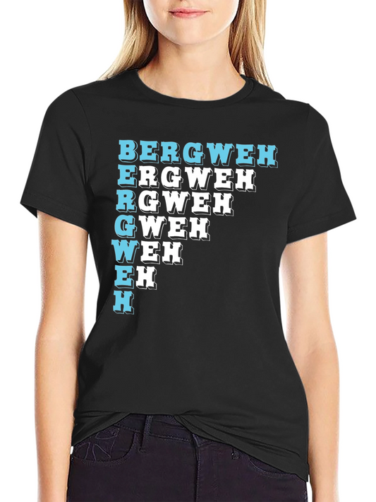 Unique BERGWEH Cascade T-Shirt - Black Casual Tee
