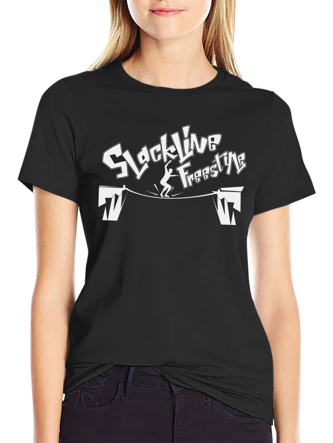 Slackline Freestyle Black T-Shirt