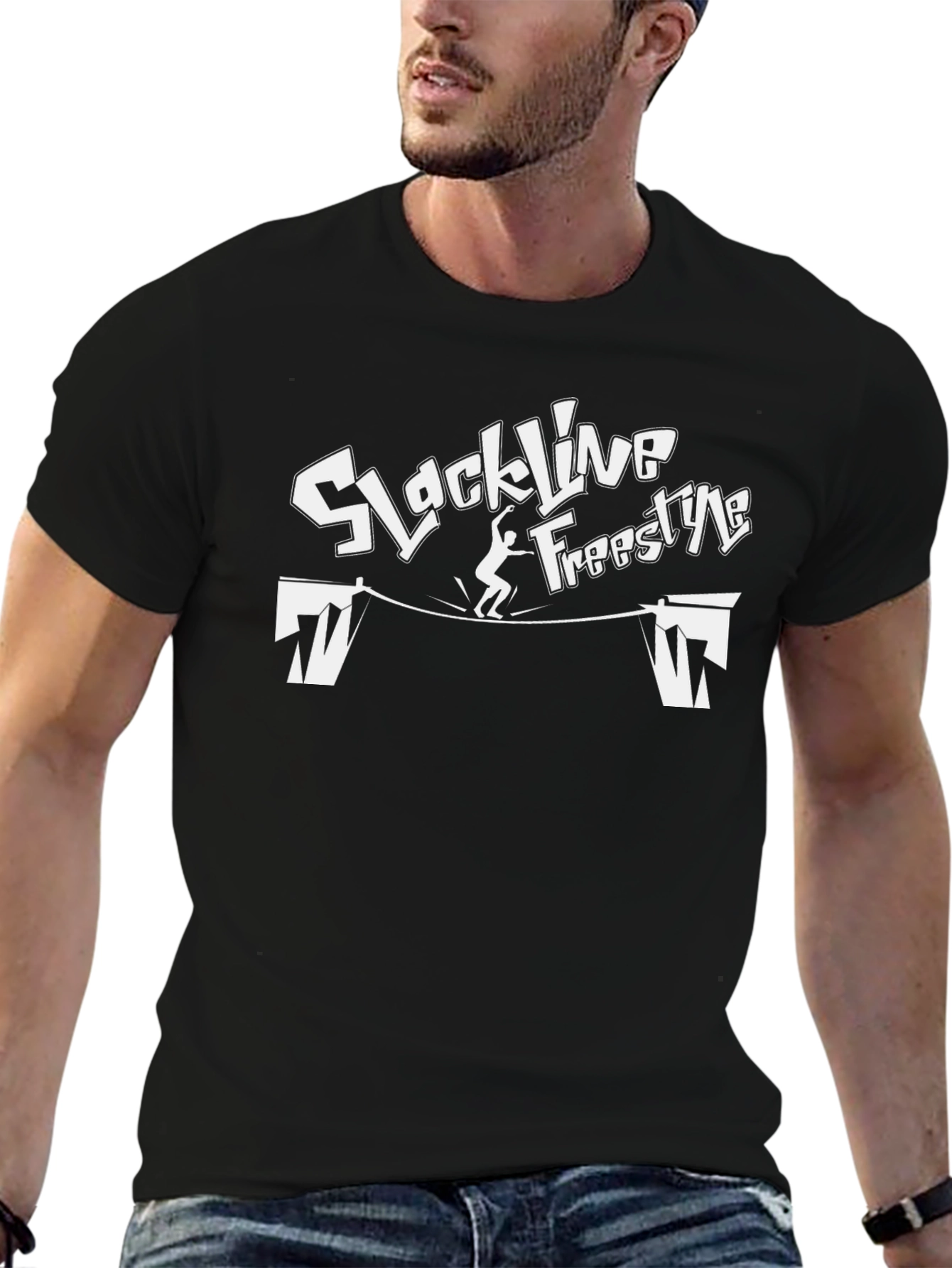 Slackline Freestyle Black T-Shirt