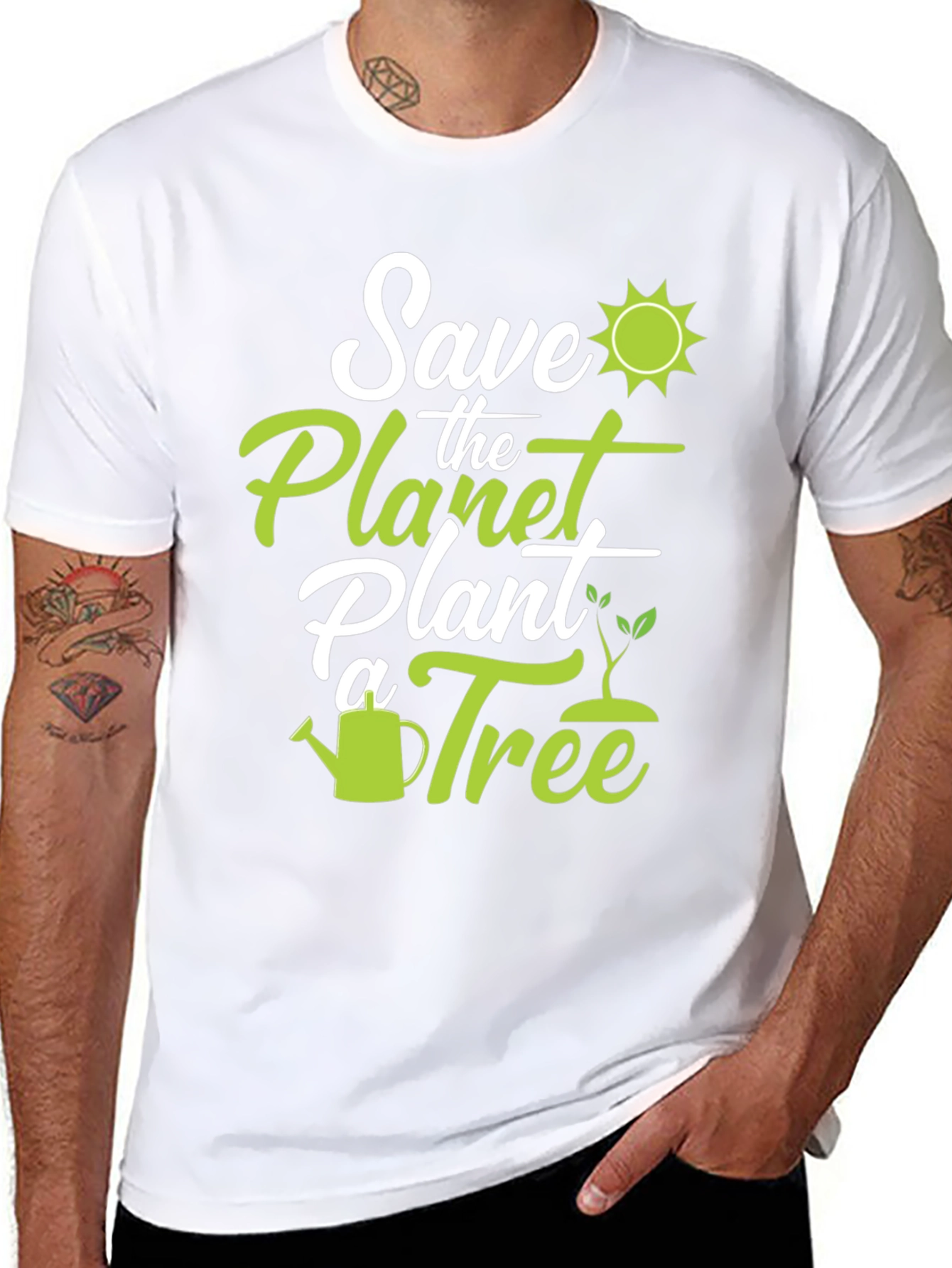 Eco-Friendly Save the Planet Graphic Tee