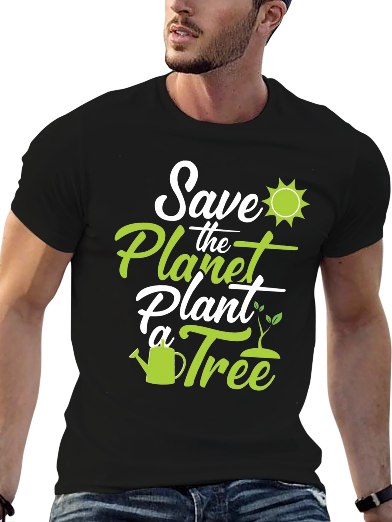 Eco-Friendly Save the Planet Graphic Tee