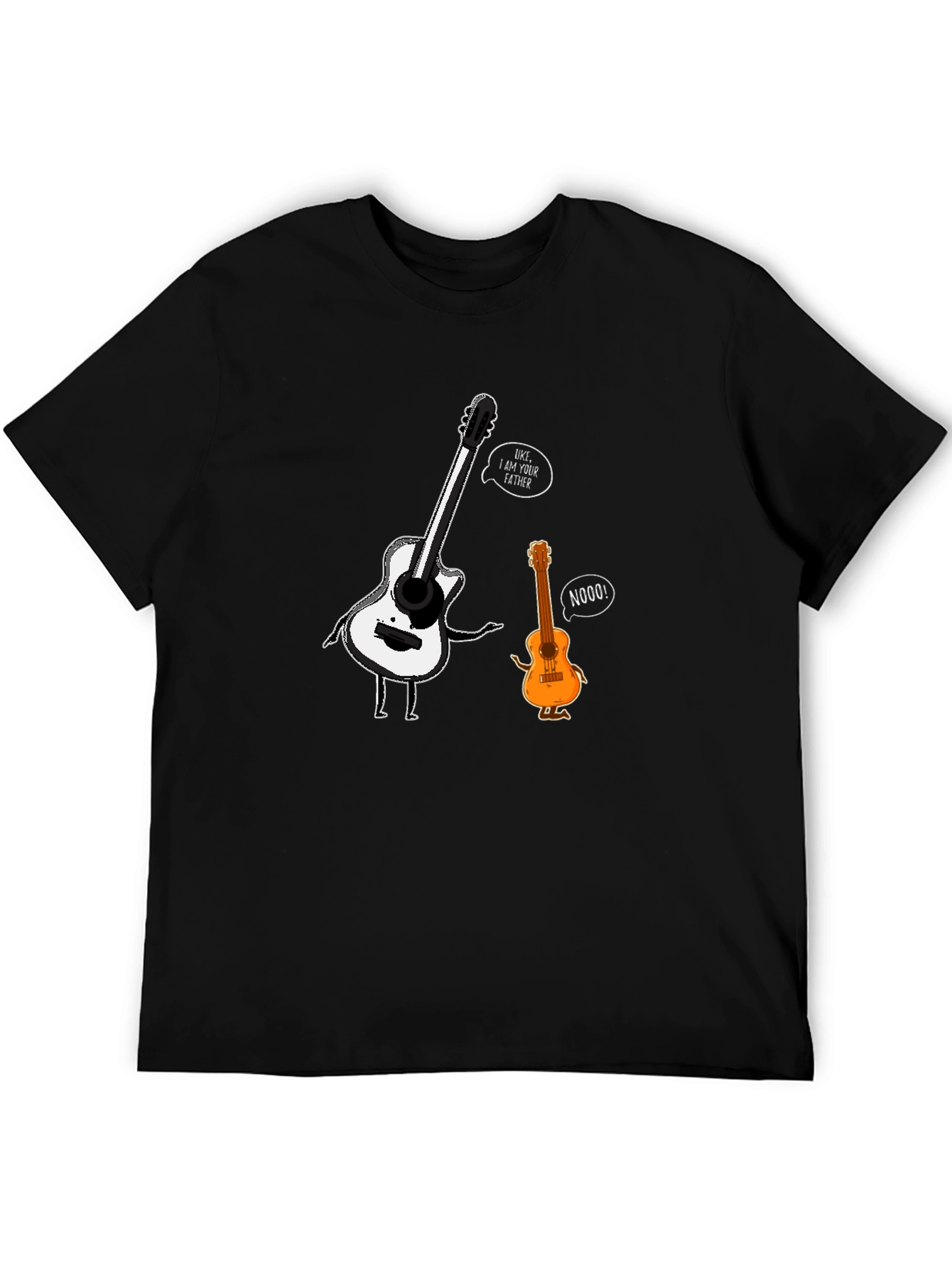 Guitar Father Black Graphic Tee