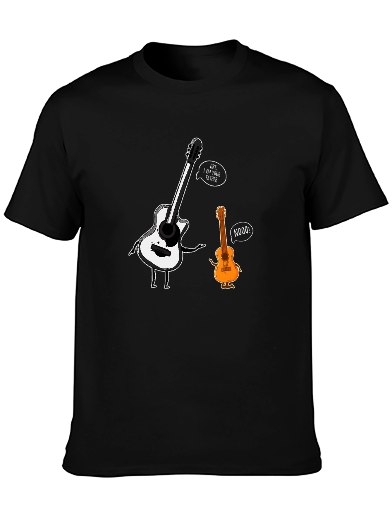 Guitar Father Black Graphic Tee