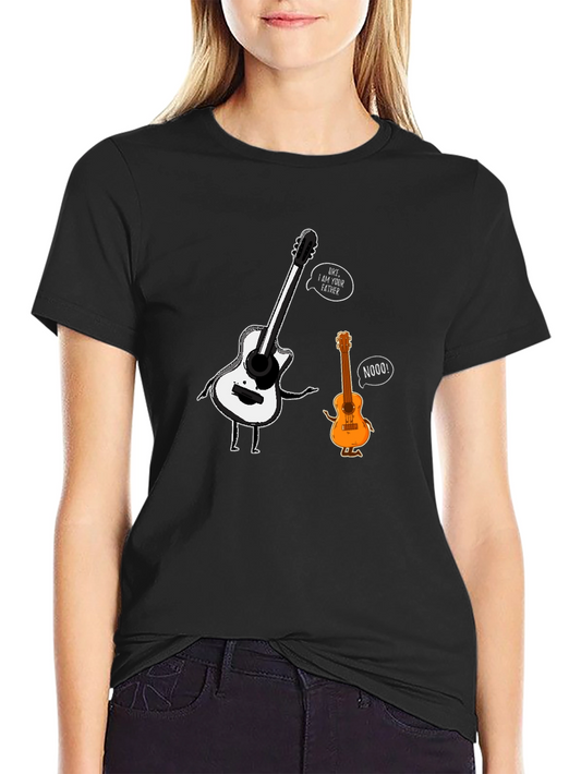 Guitar Father Black Graphic Tee
