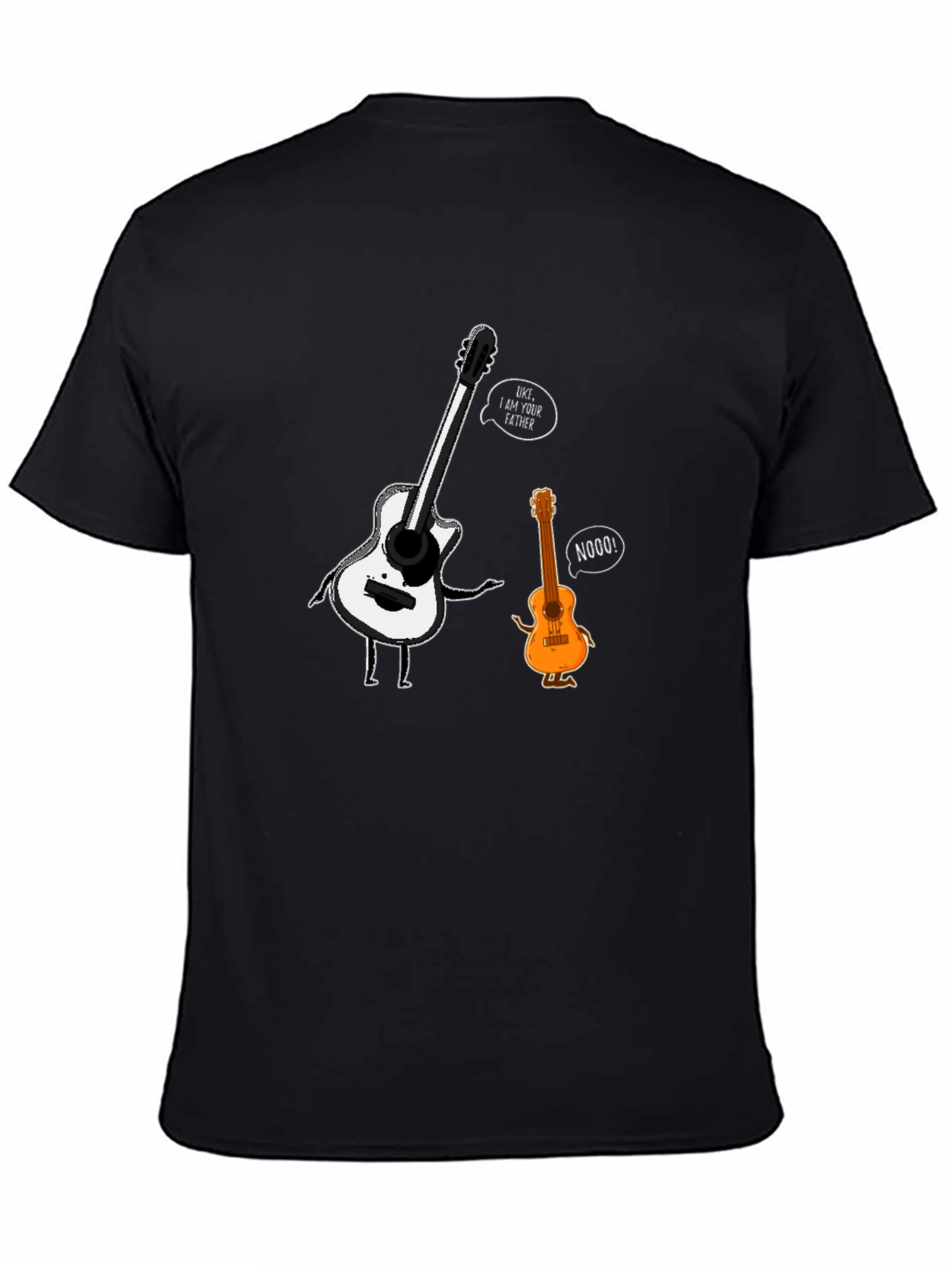 Guitar Father Black Graphic Tee