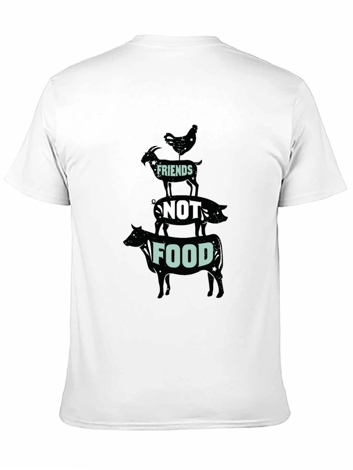 Vegan Friends Not Food Graphic Tee