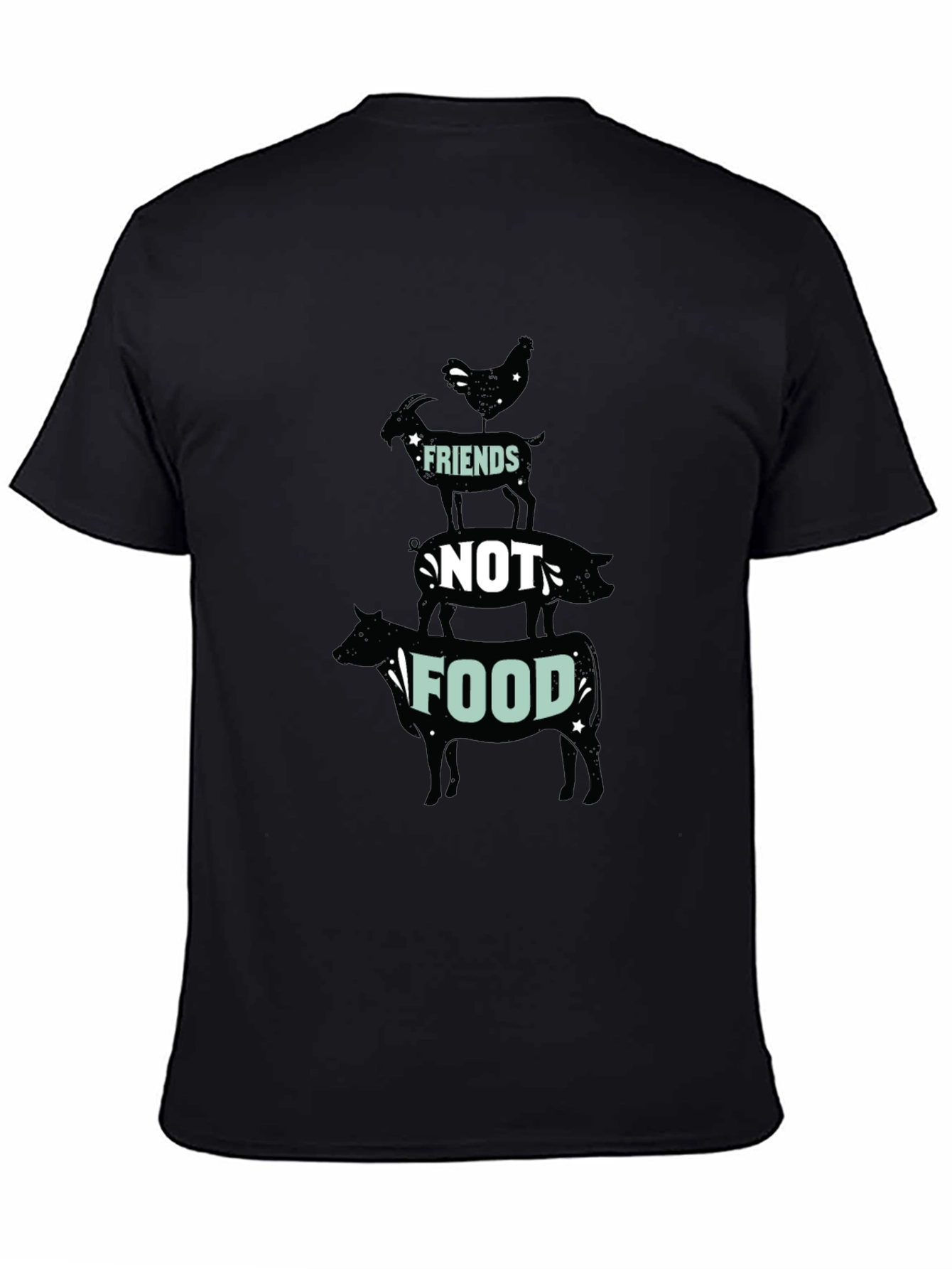 Vegan Friends Not Food Graphic Tee