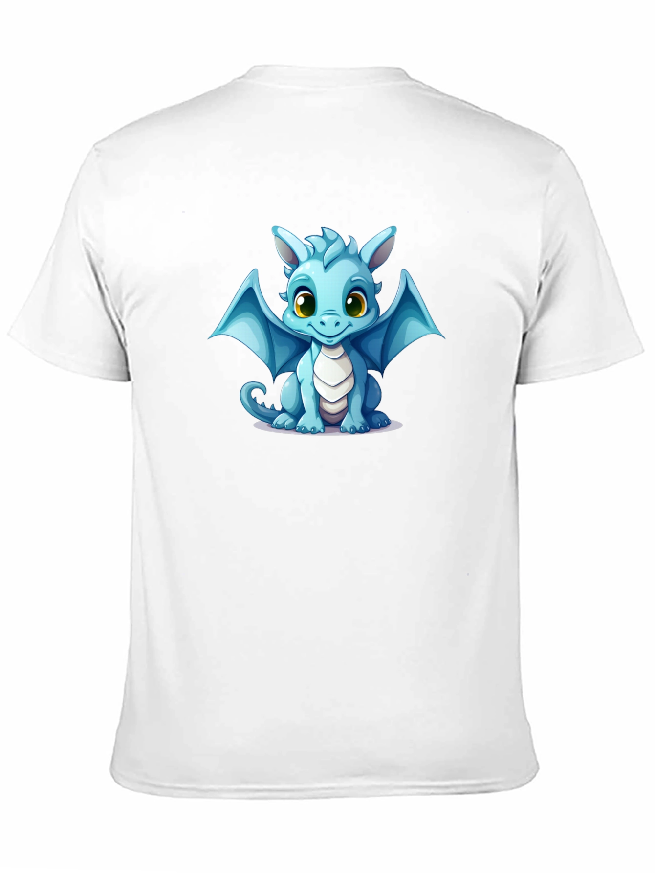 Cute Dragon Graphic T-Shirt - Black
