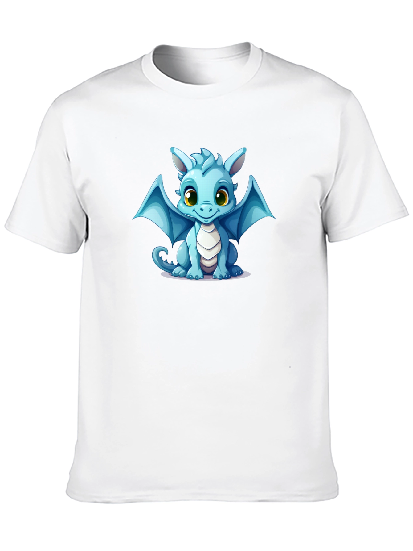 Cute Dragon Graphic T-Shirt - Black