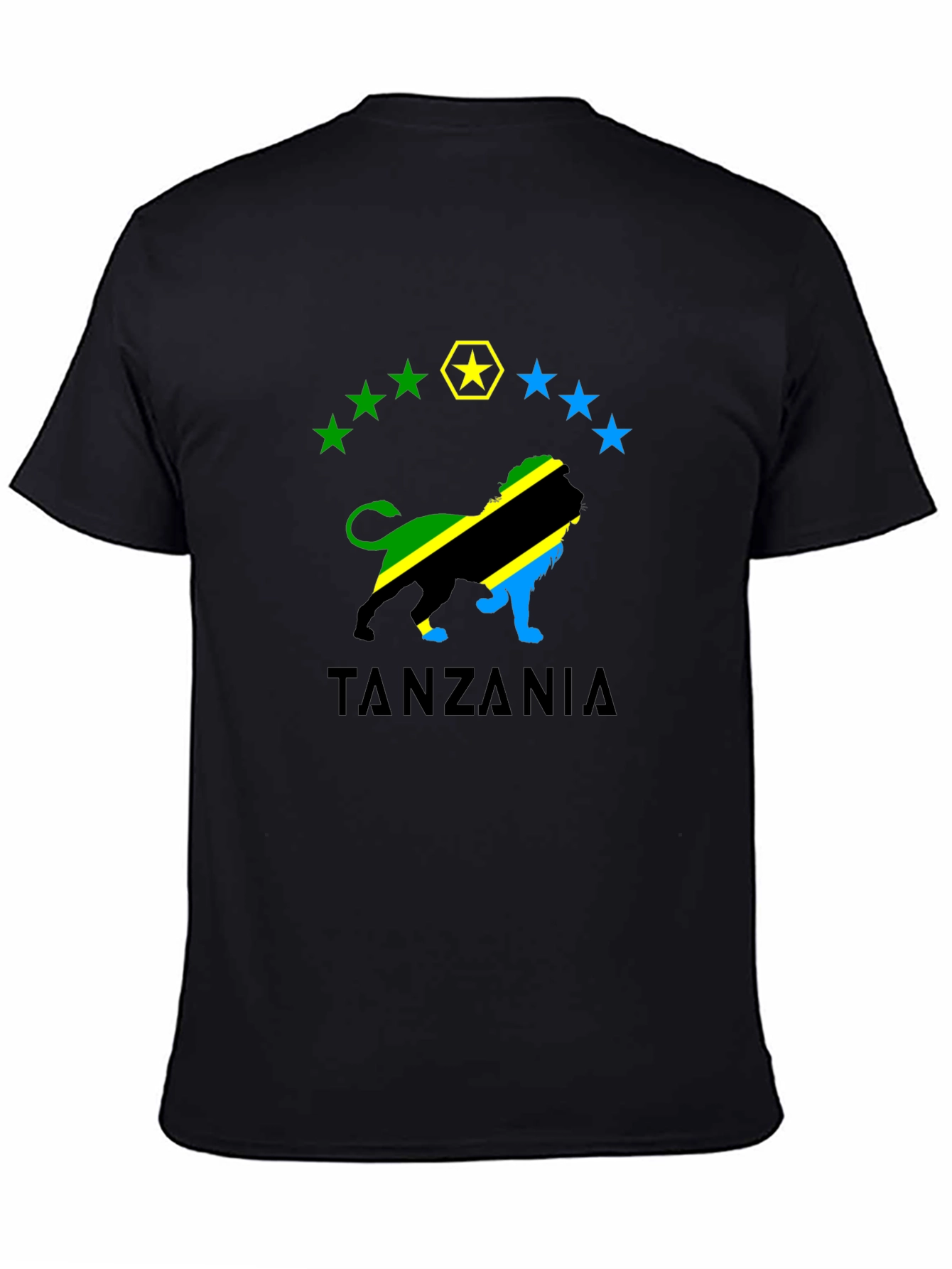 Tanzania Lion Pride T-Shirt - Black