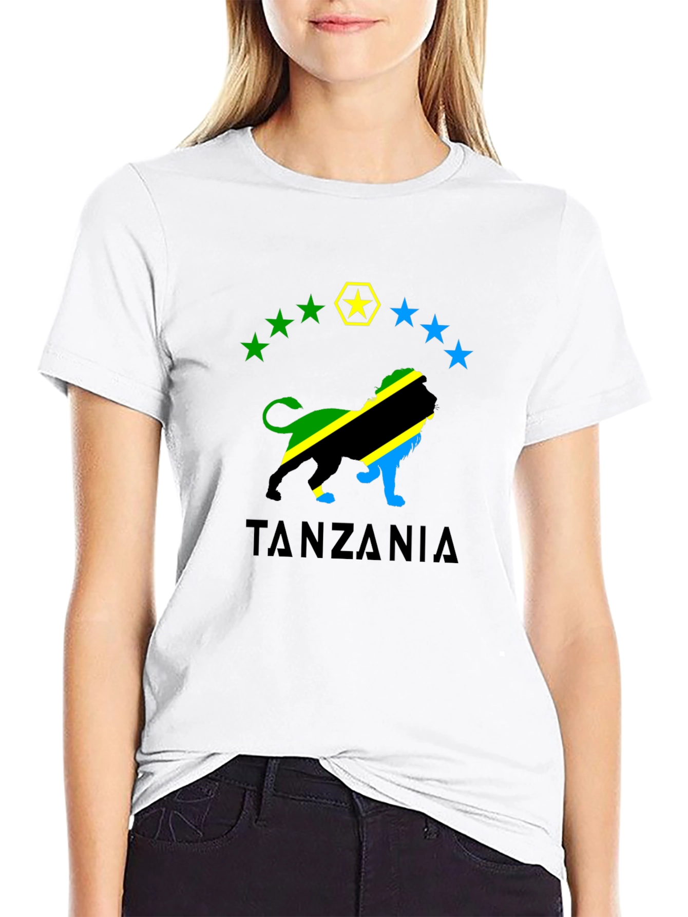 Tanzania Lion Pride T-Shirt - Black
