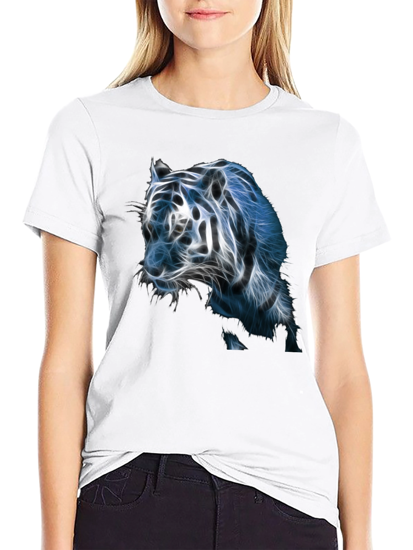 Neon Tiger Graphic Tee - Cool Animal Print Shirt