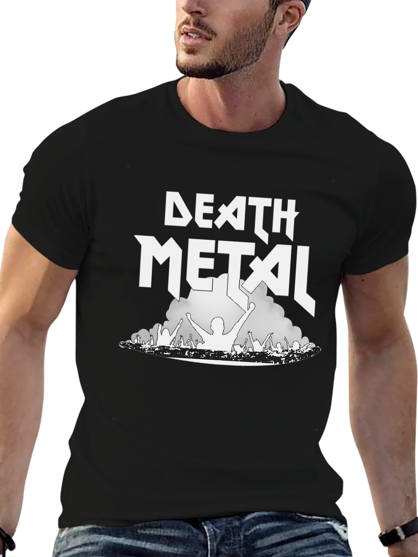 Death Metal Band Concert Graphic T-Shirt