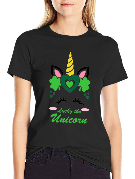 Lucky Unicorn Graphic Tee - St. Patricks Day Shirt