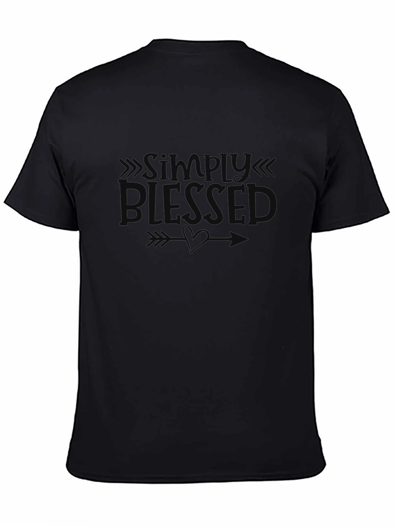 Simply Blessed Graphic T-Shirt - Black