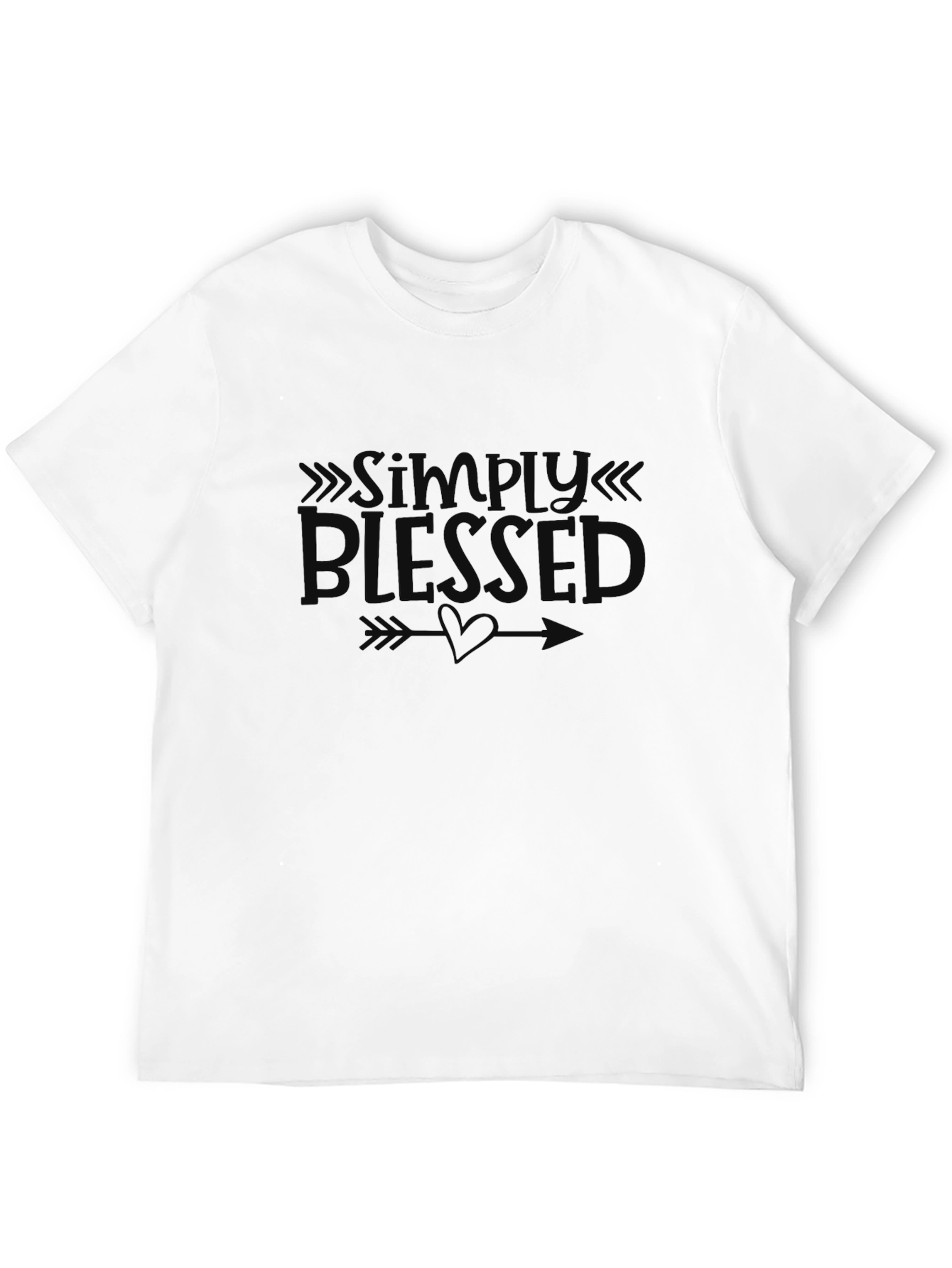 Simply Blessed Graphic T-Shirt - Black