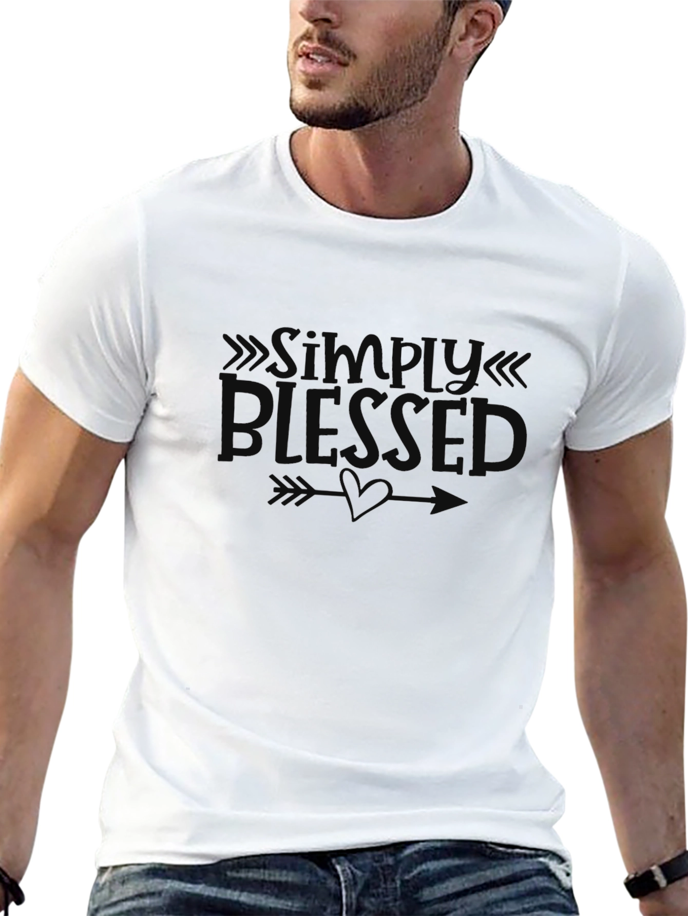 Simply Blessed Graphic T-Shirt - Black