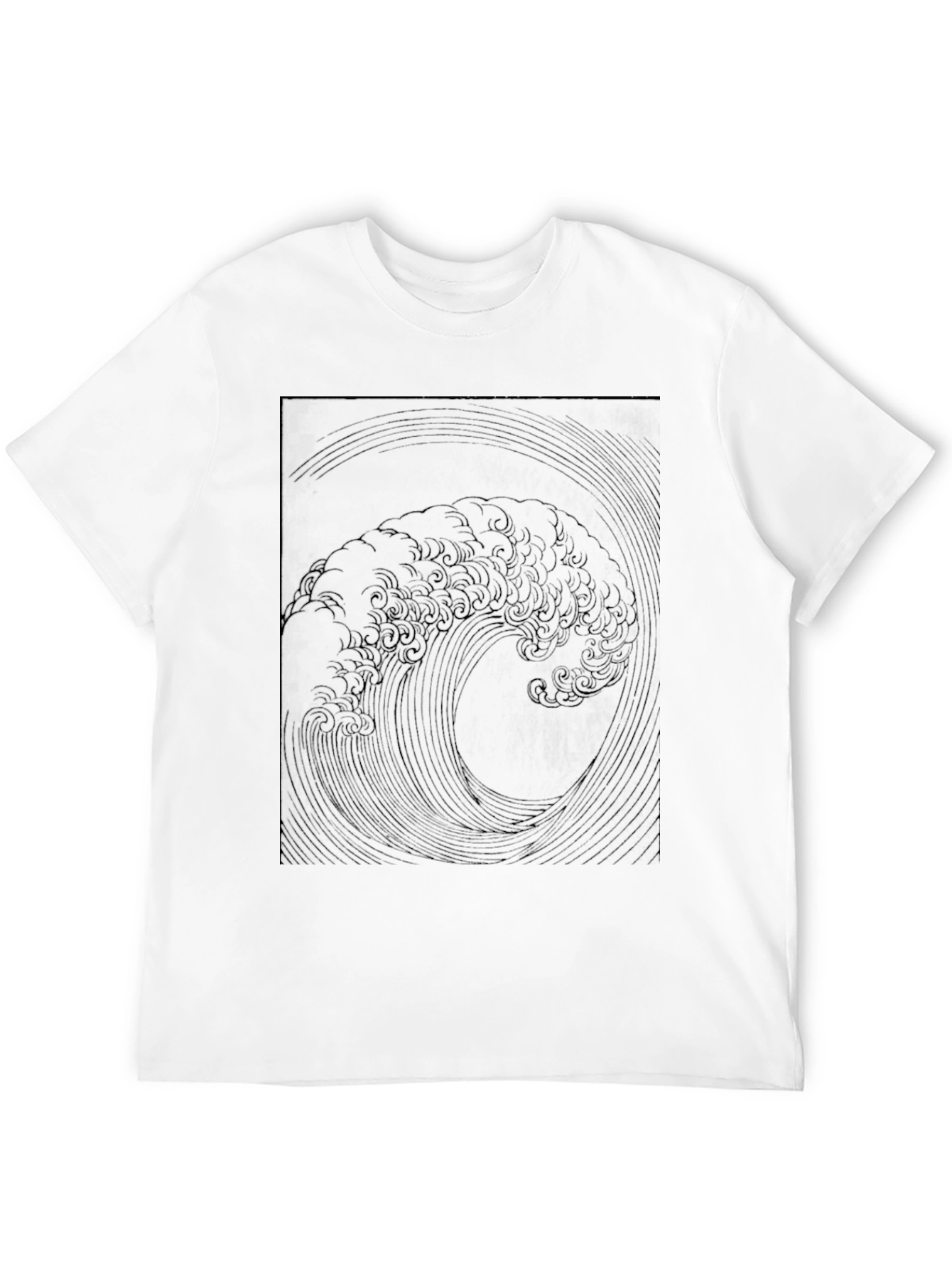 Black Wave Graphic Tee - Stylish Menswear