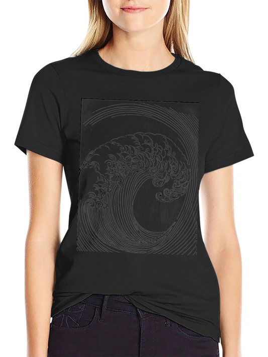 Black Wave Graphic Tee - Stylish Menswear