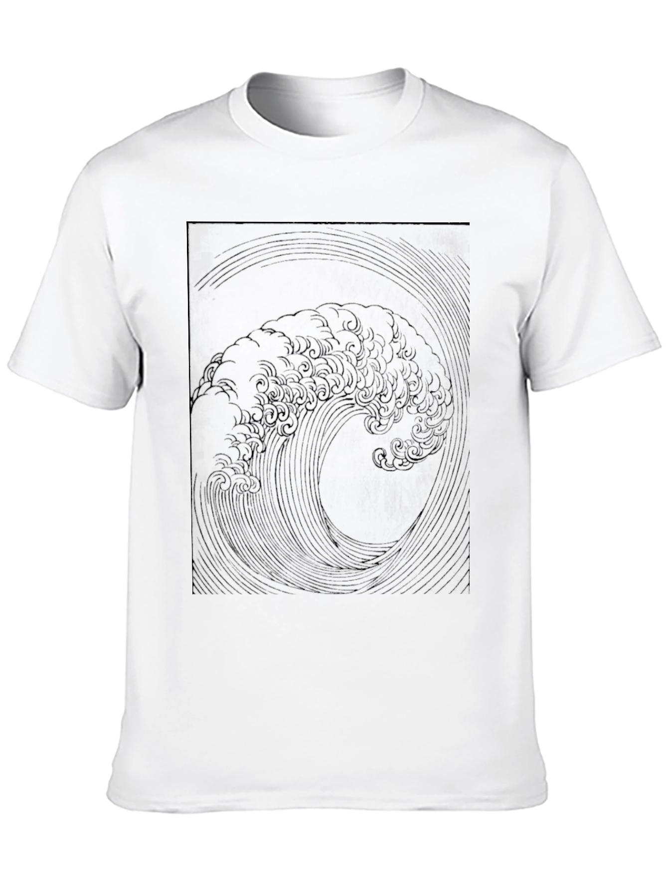 Black Wave Graphic Tee - Stylish Menswear