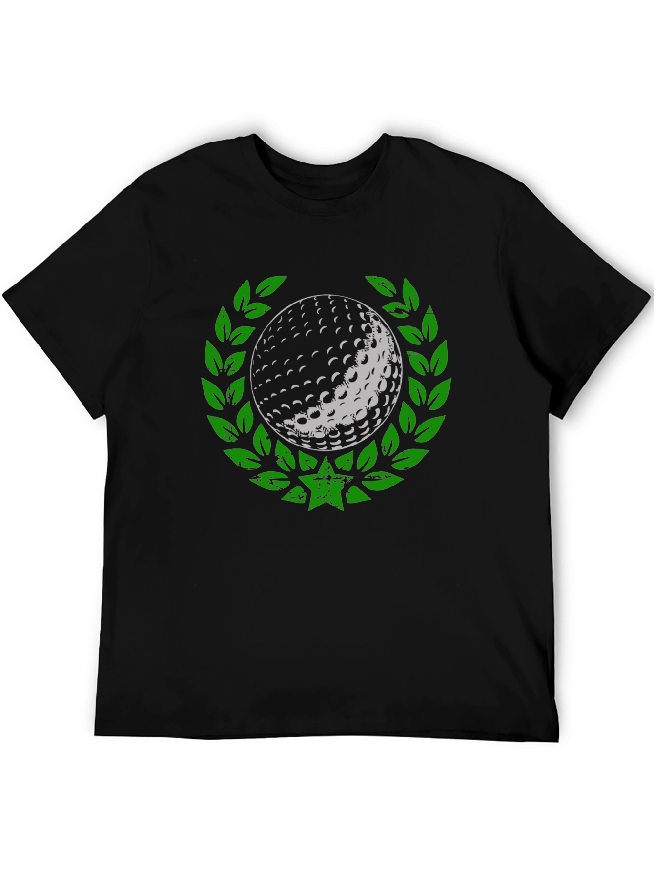Golf Ball Laurel Wreath Graphic T-Shirt