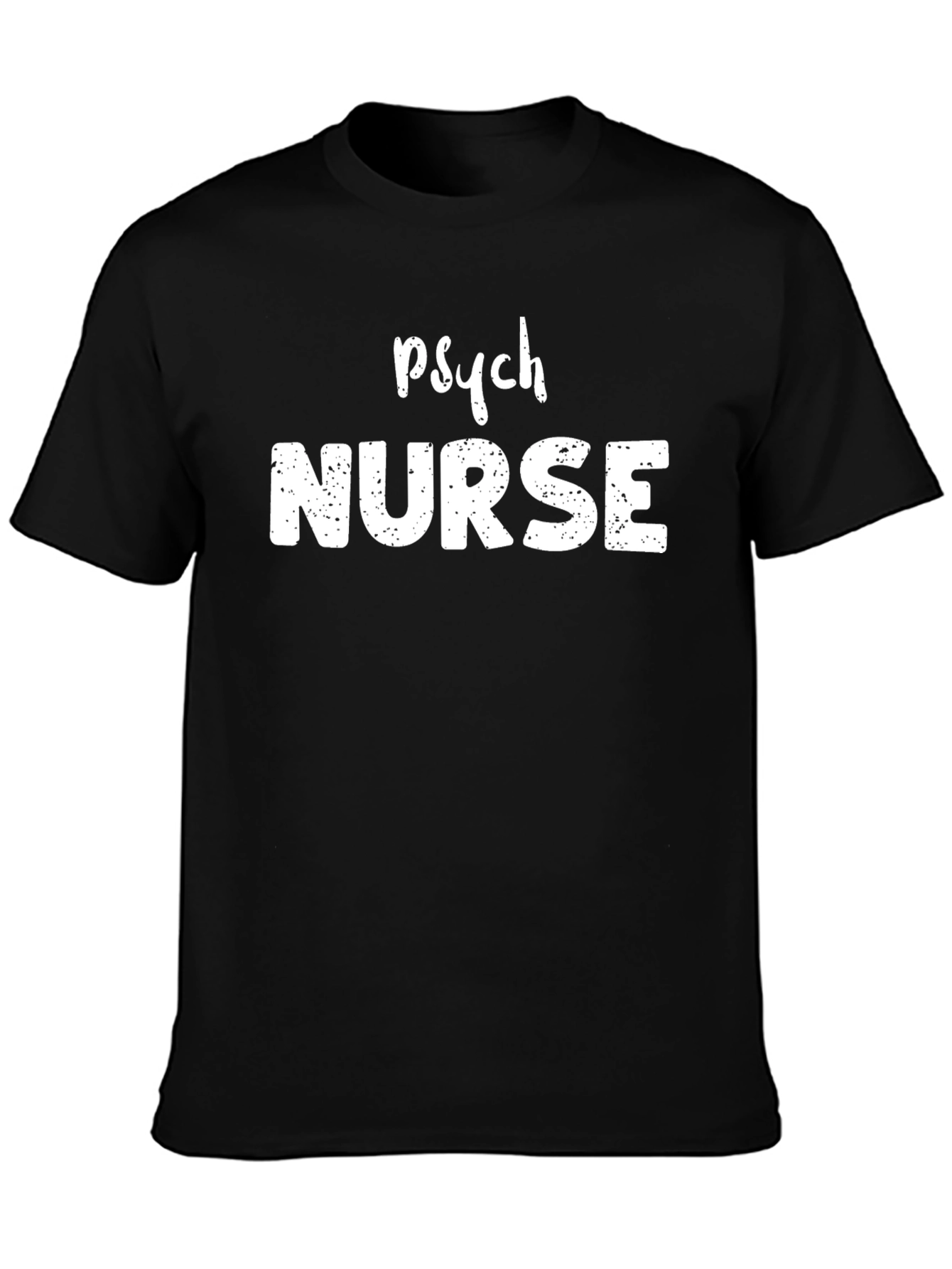 Psych Nurse T-Shirt - Black Cotton Blend