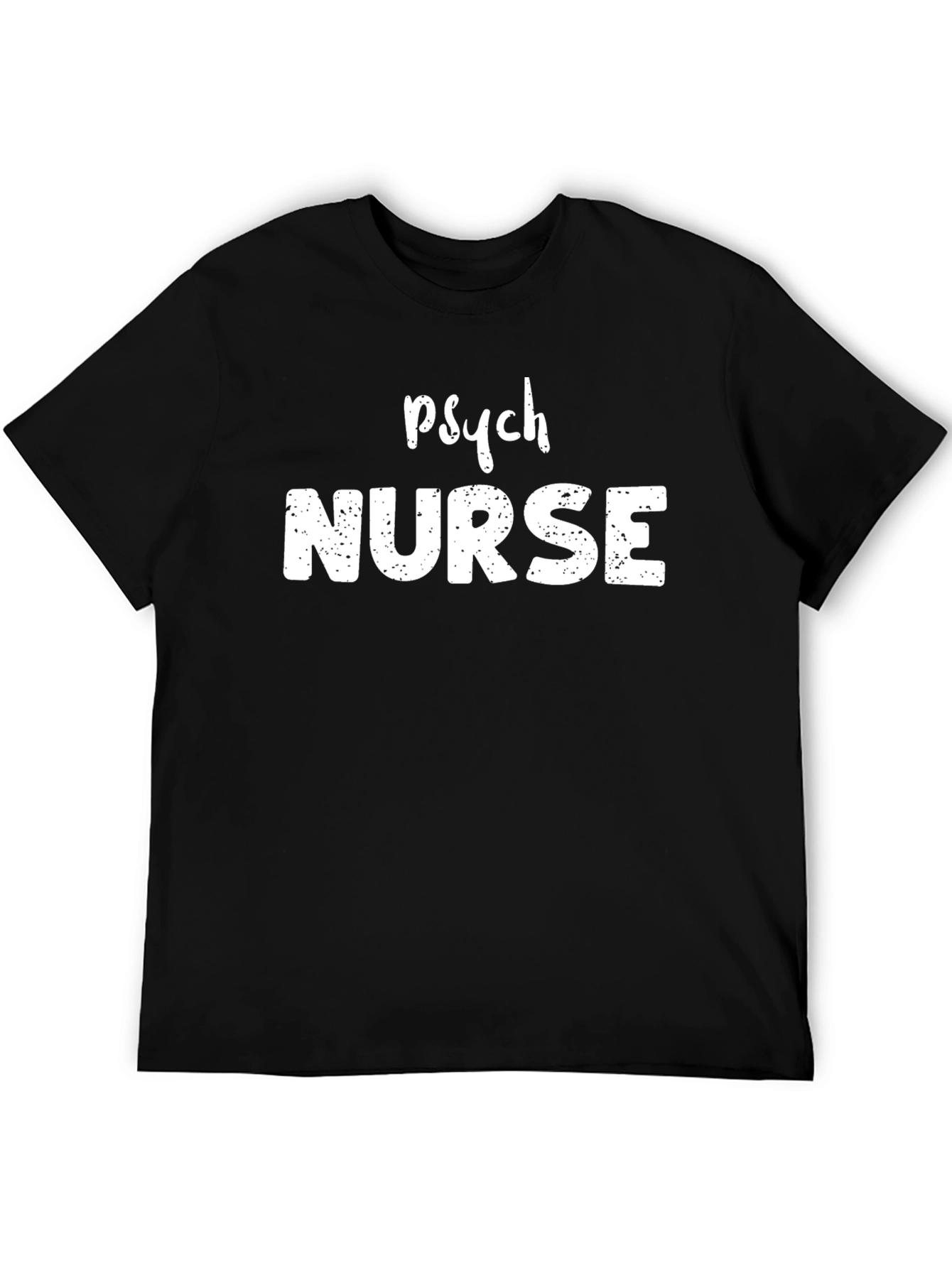 Psych Nurse T-Shirt - Black Cotton Blend