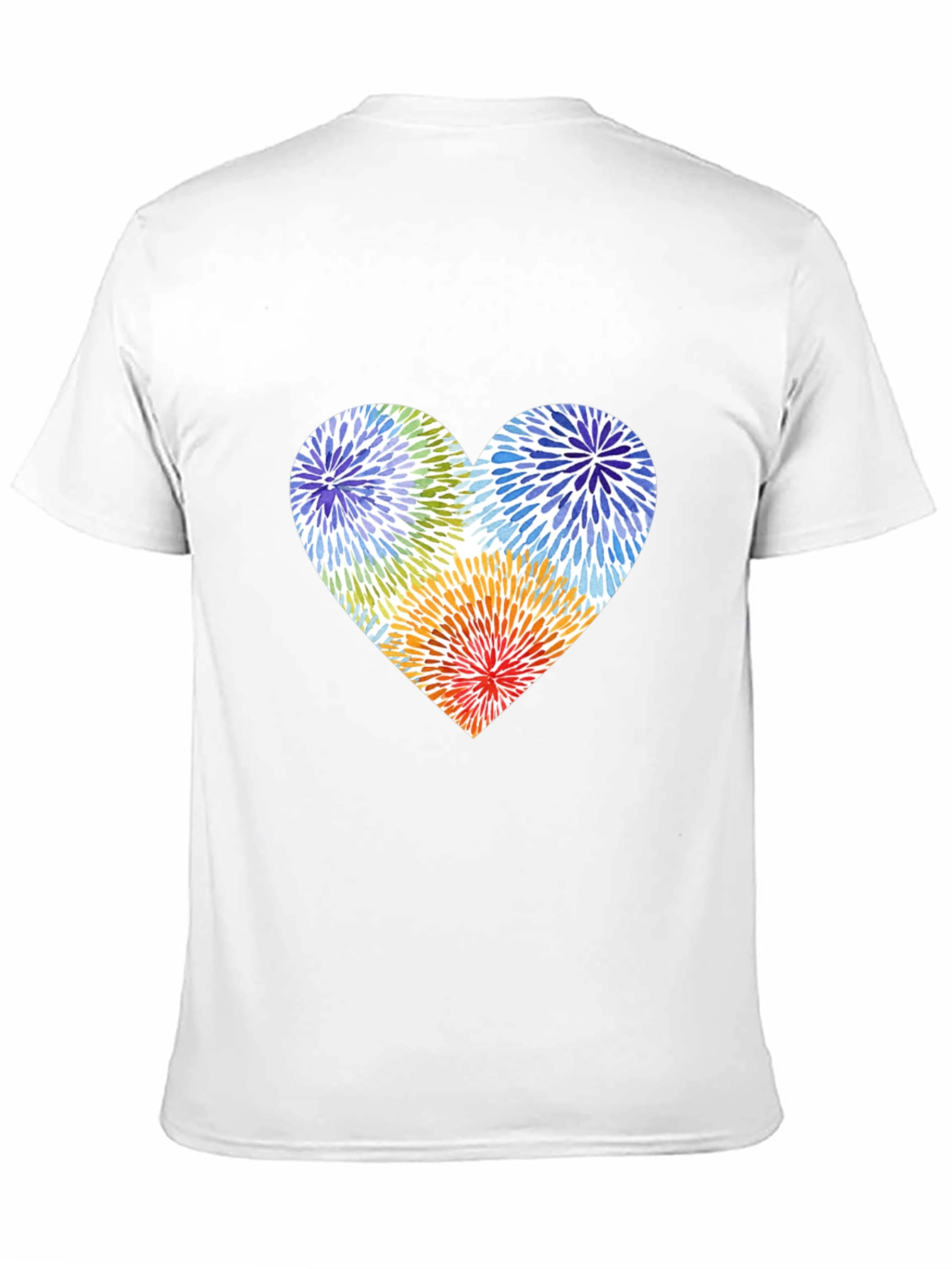 Heart Burst Graphic Black T-Shirt