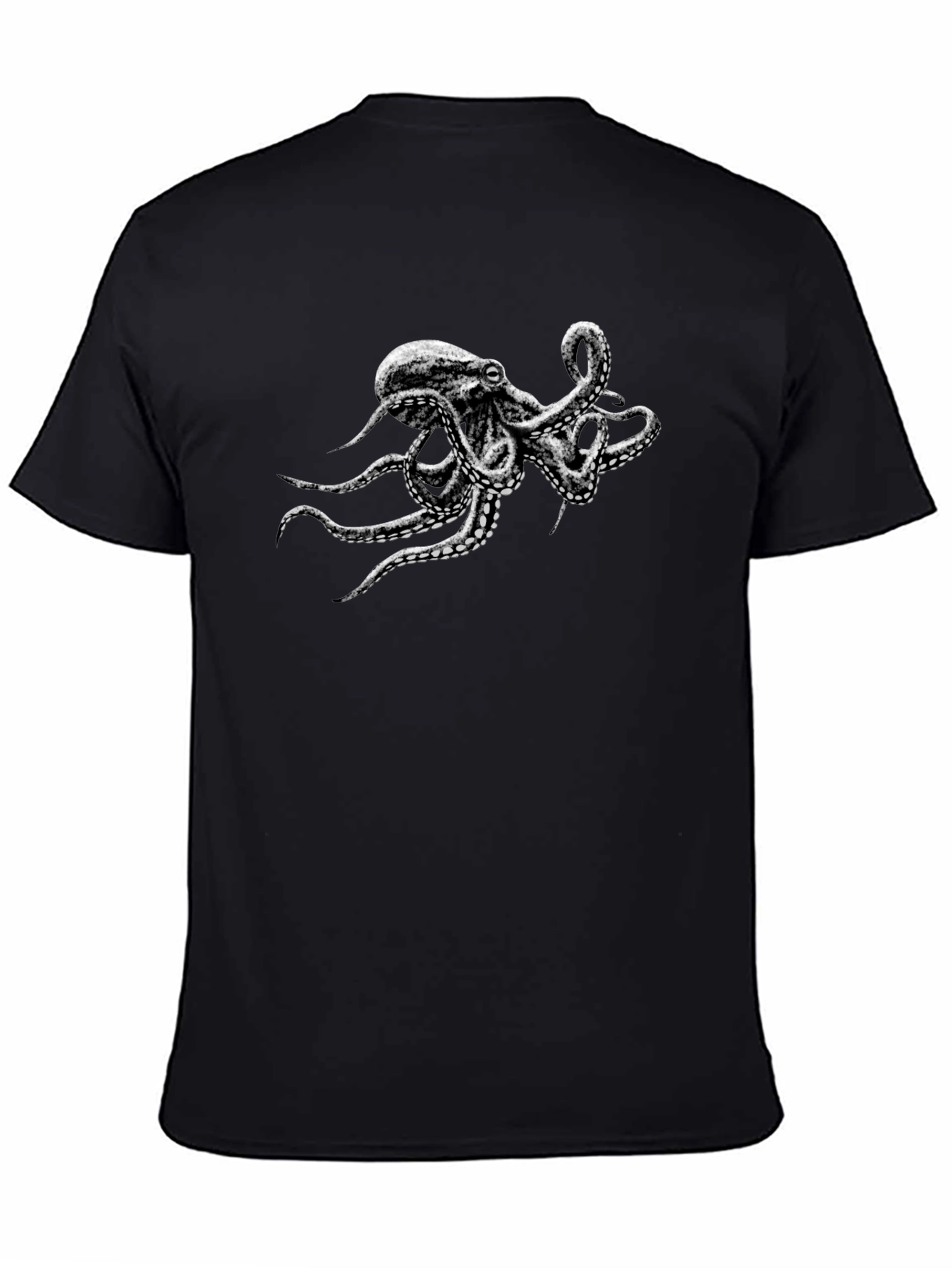 Octopus Graphic Black T-Shirt