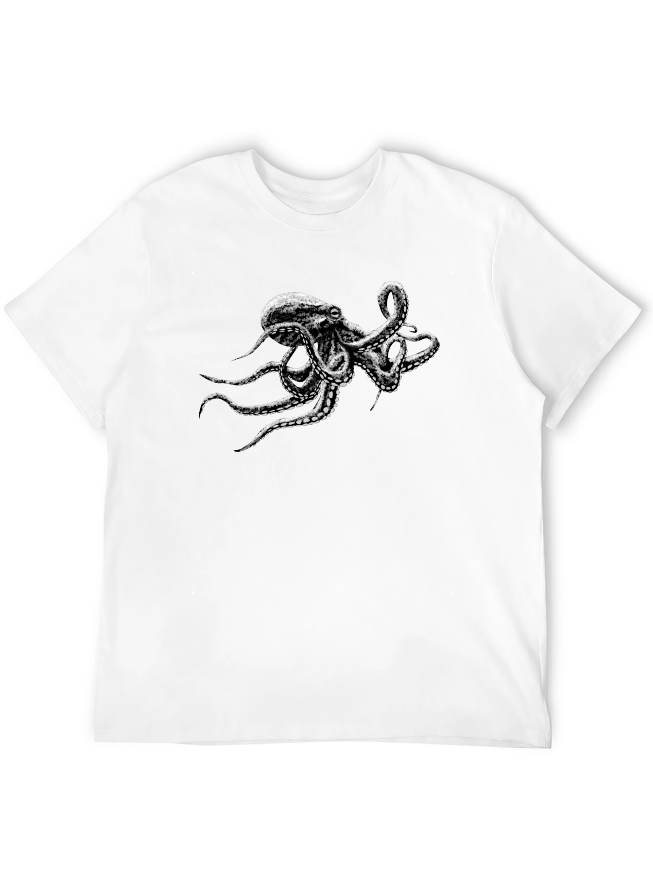 Octopus Graphic Black T-Shirt