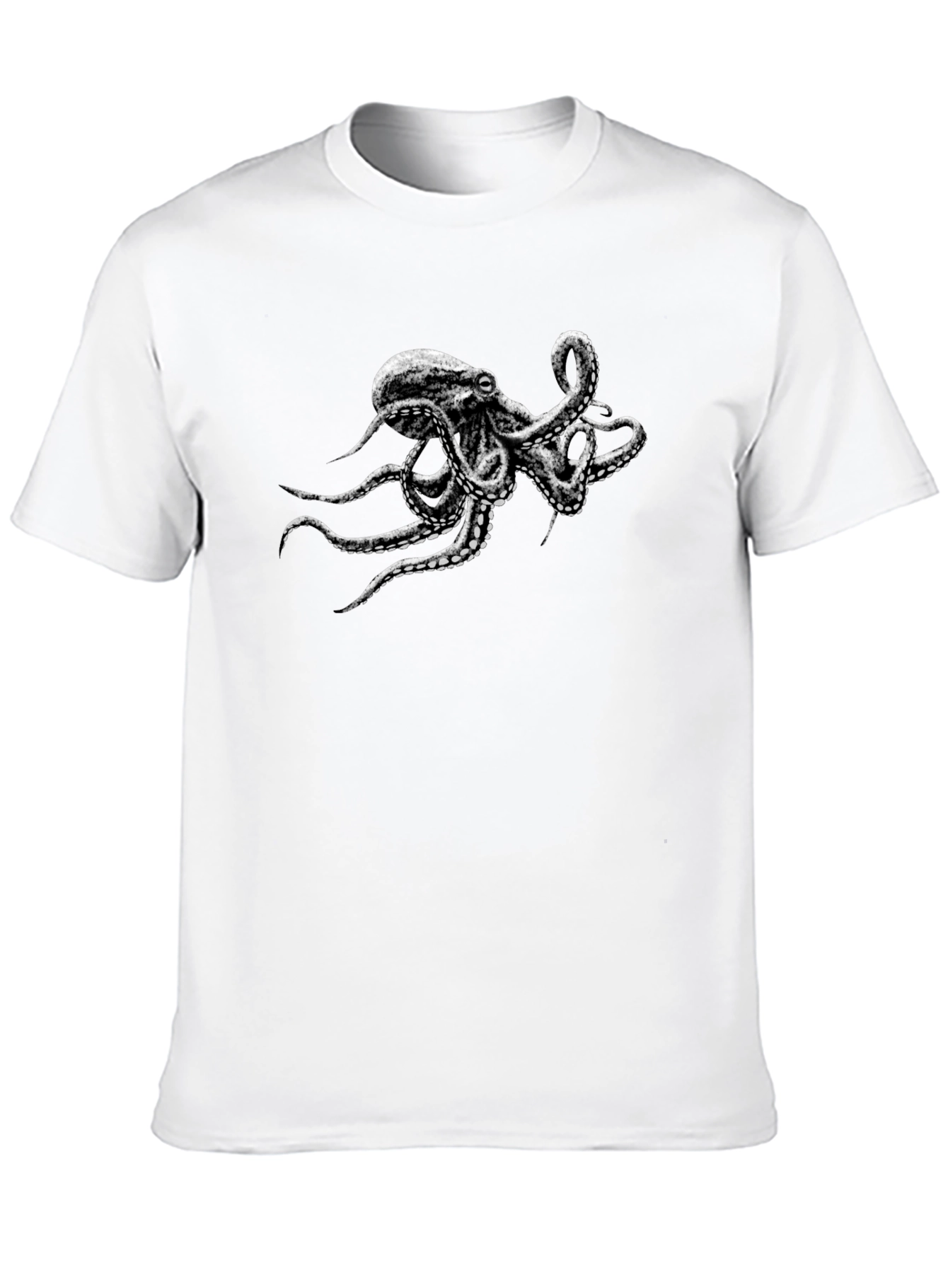 Octopus Graphic Black T-Shirt