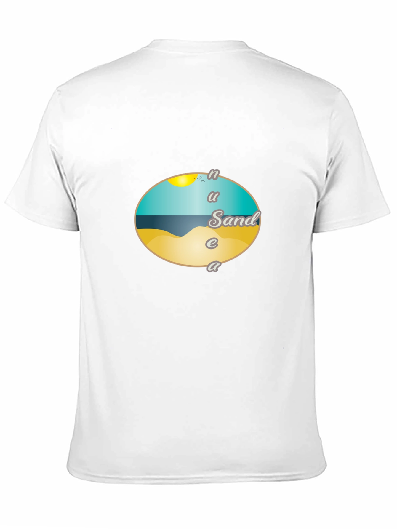Beach Sand Graphic Tee - Unisex Black T-Shirt