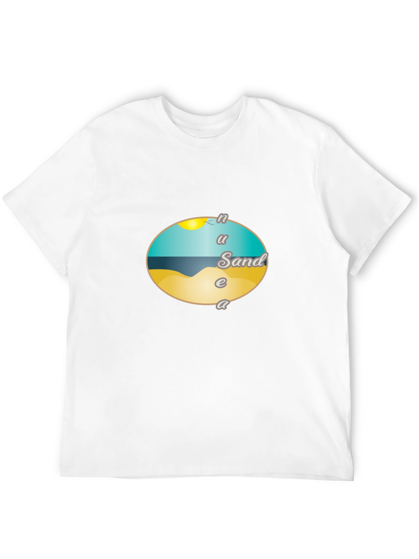 Beach Sand Graphic Tee - Unisex Black T-Shirt