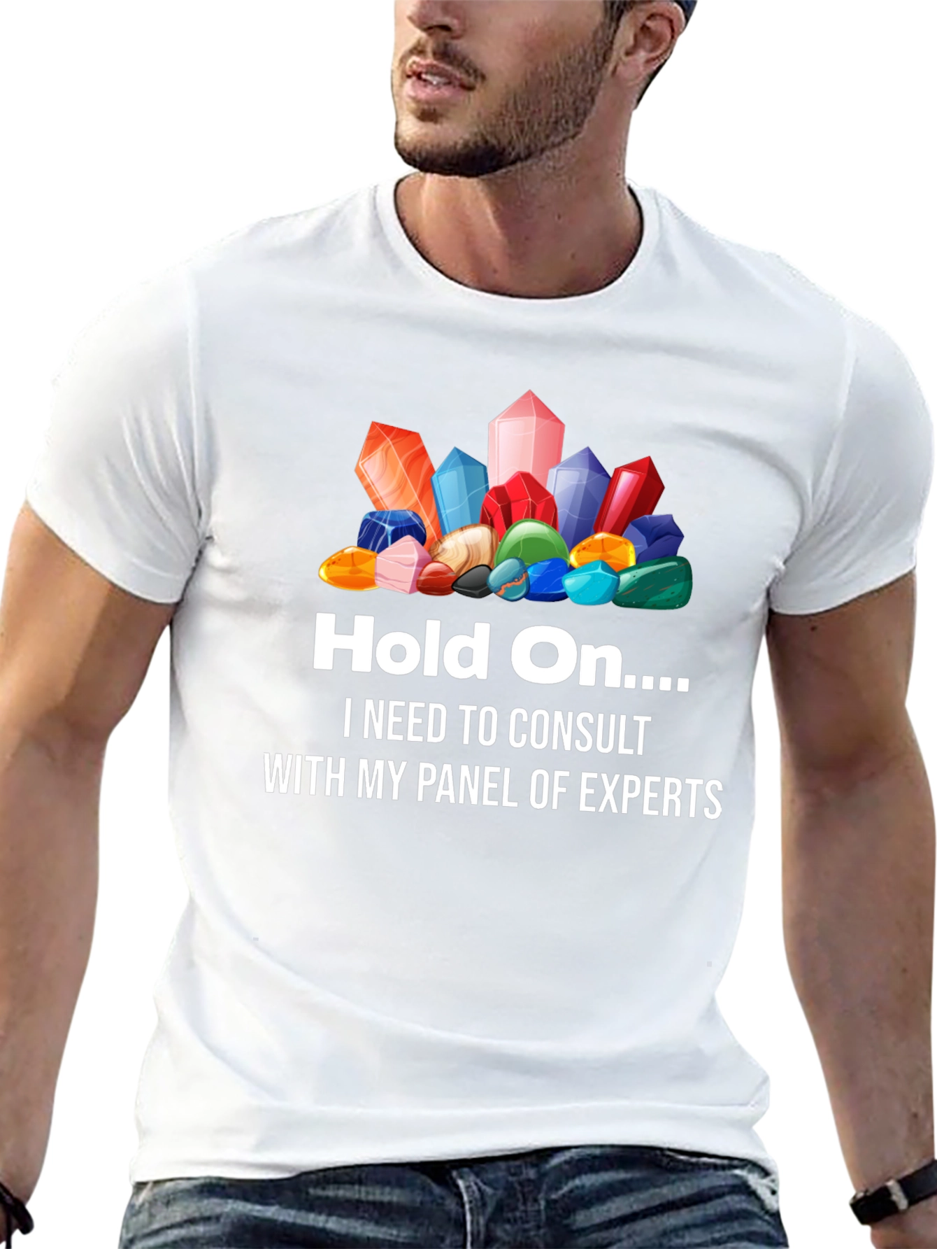 Crystals Graphic T-Shirt - Hold On... Expert Panel