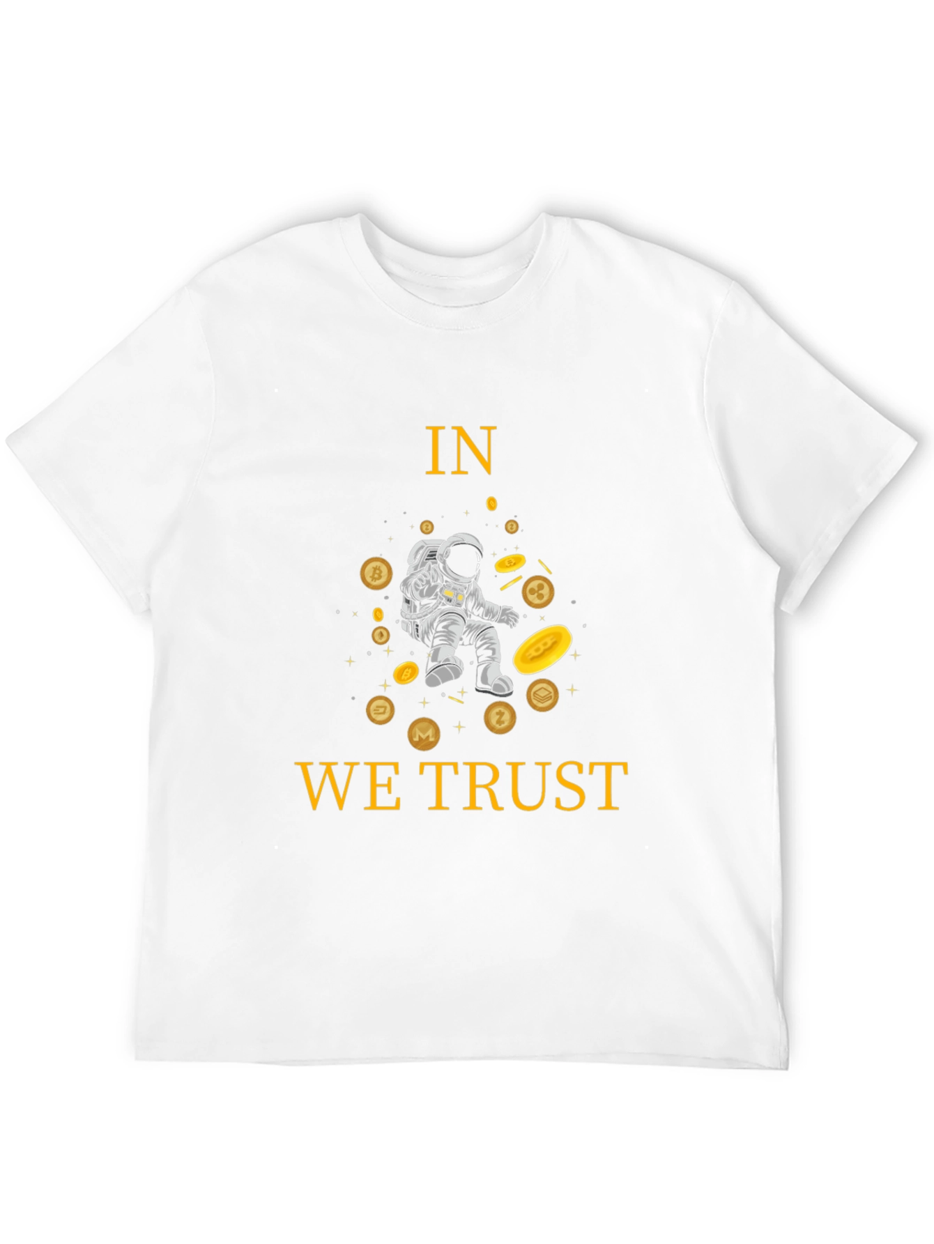Crypto Astronaut T-Shirt - In We Trust Black Tee
