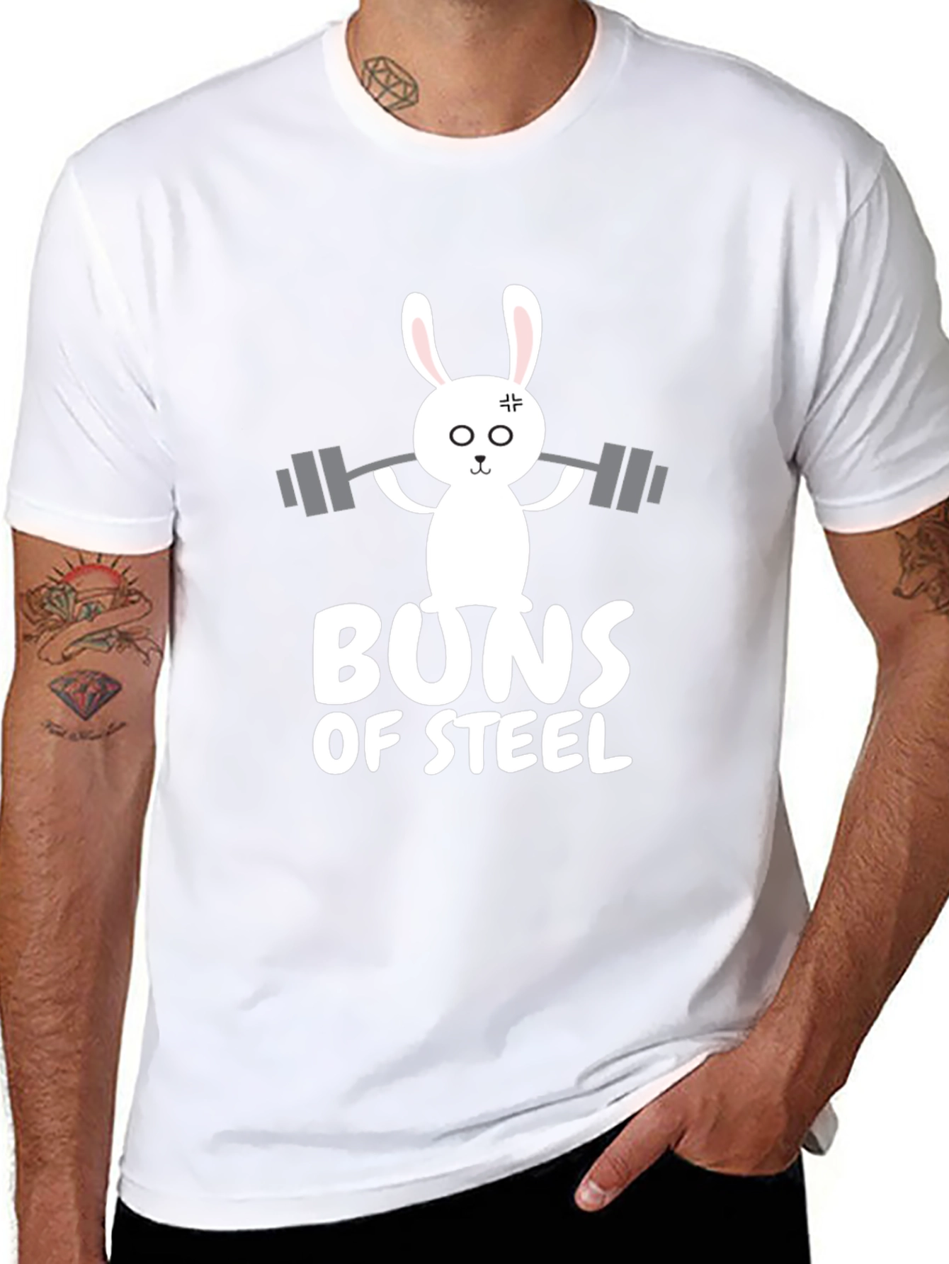 Buns of Steel Bunny Lifting T-Shirt