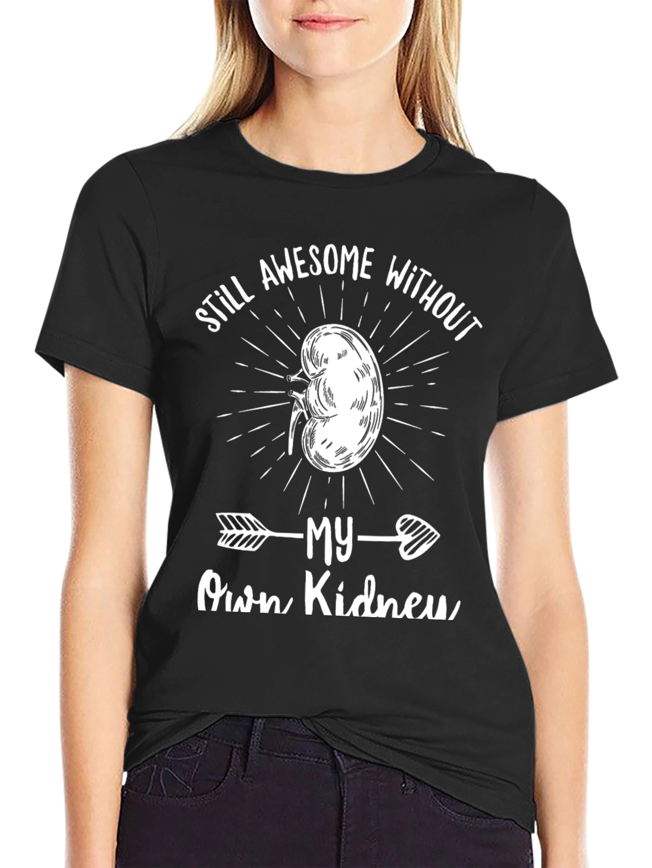Still Awesome Without My Own Kidney Graphic T-Shirt