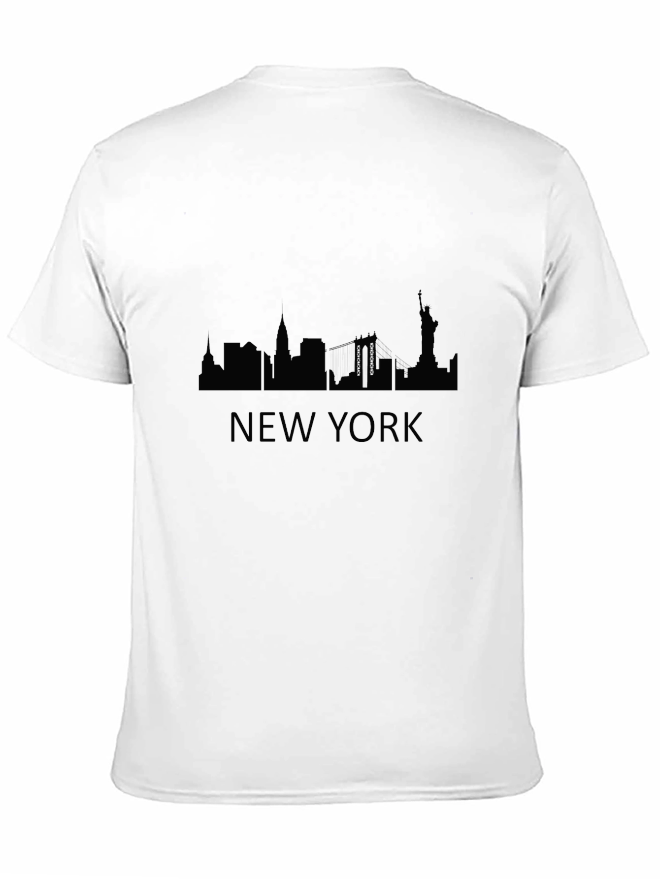 New York Skyline Graphic Tee - Black