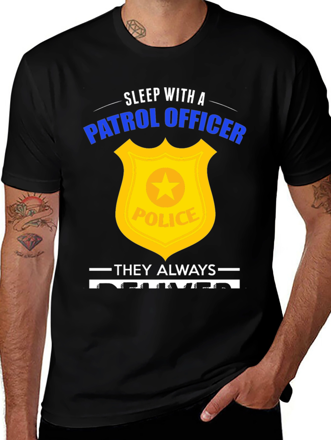 Sleep with a Patrol Officer Graphic Tee