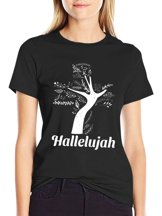 Hallelujah Tree Graphic Tee - Unisex Christian Apparel