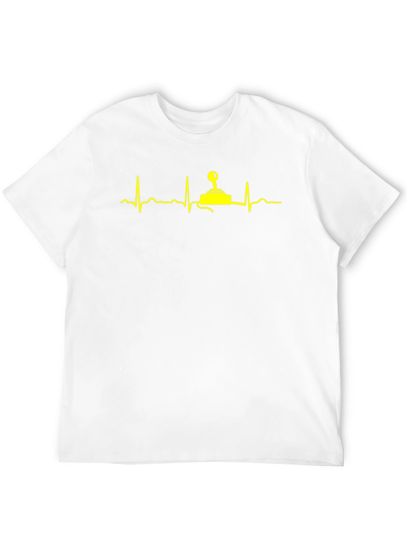 Gamer Heartbeat T-Shirt - Black Cotton Graphic Tee