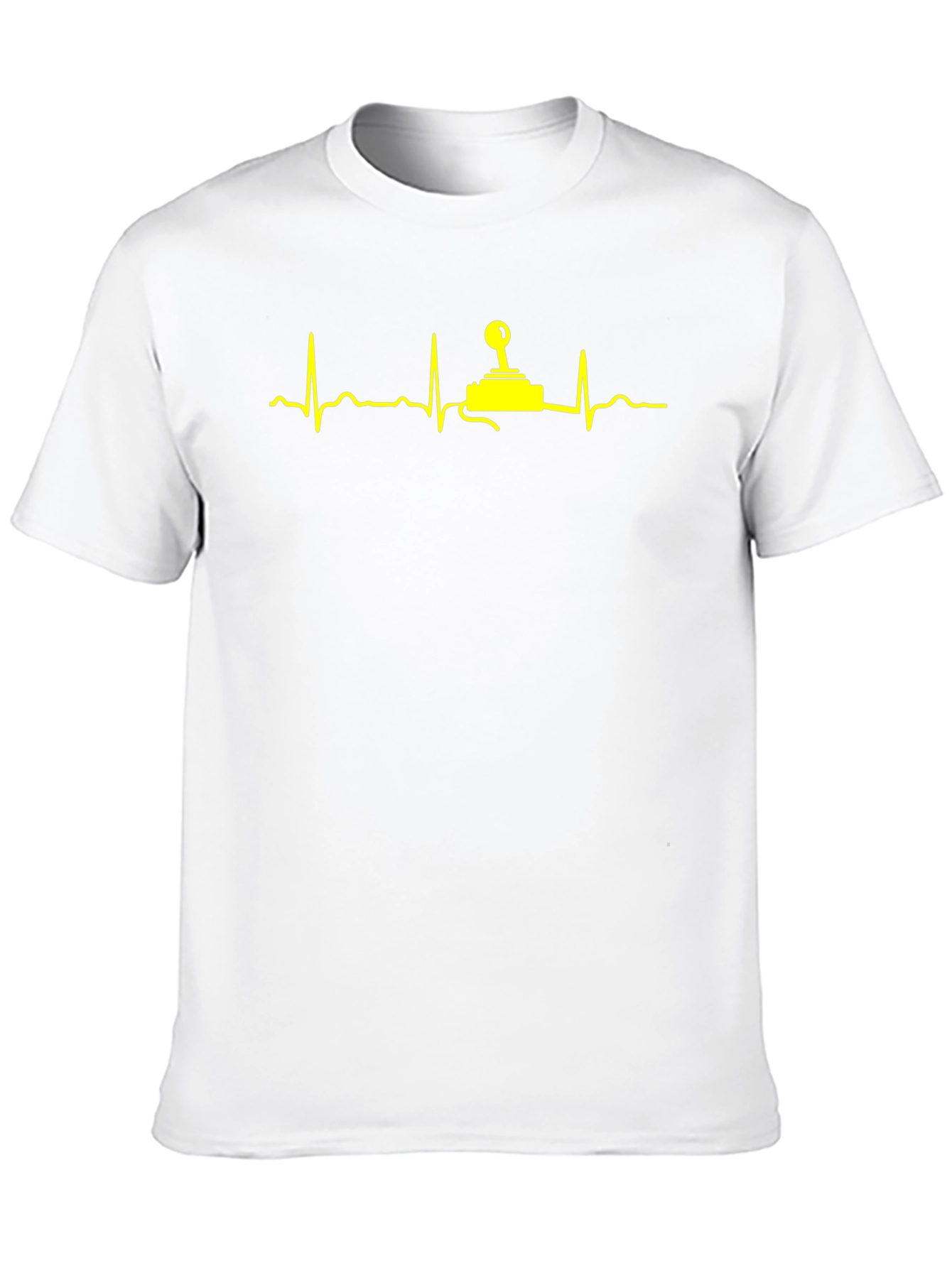 Gamer Heartbeat T-Shirt - Black Cotton Graphic Tee