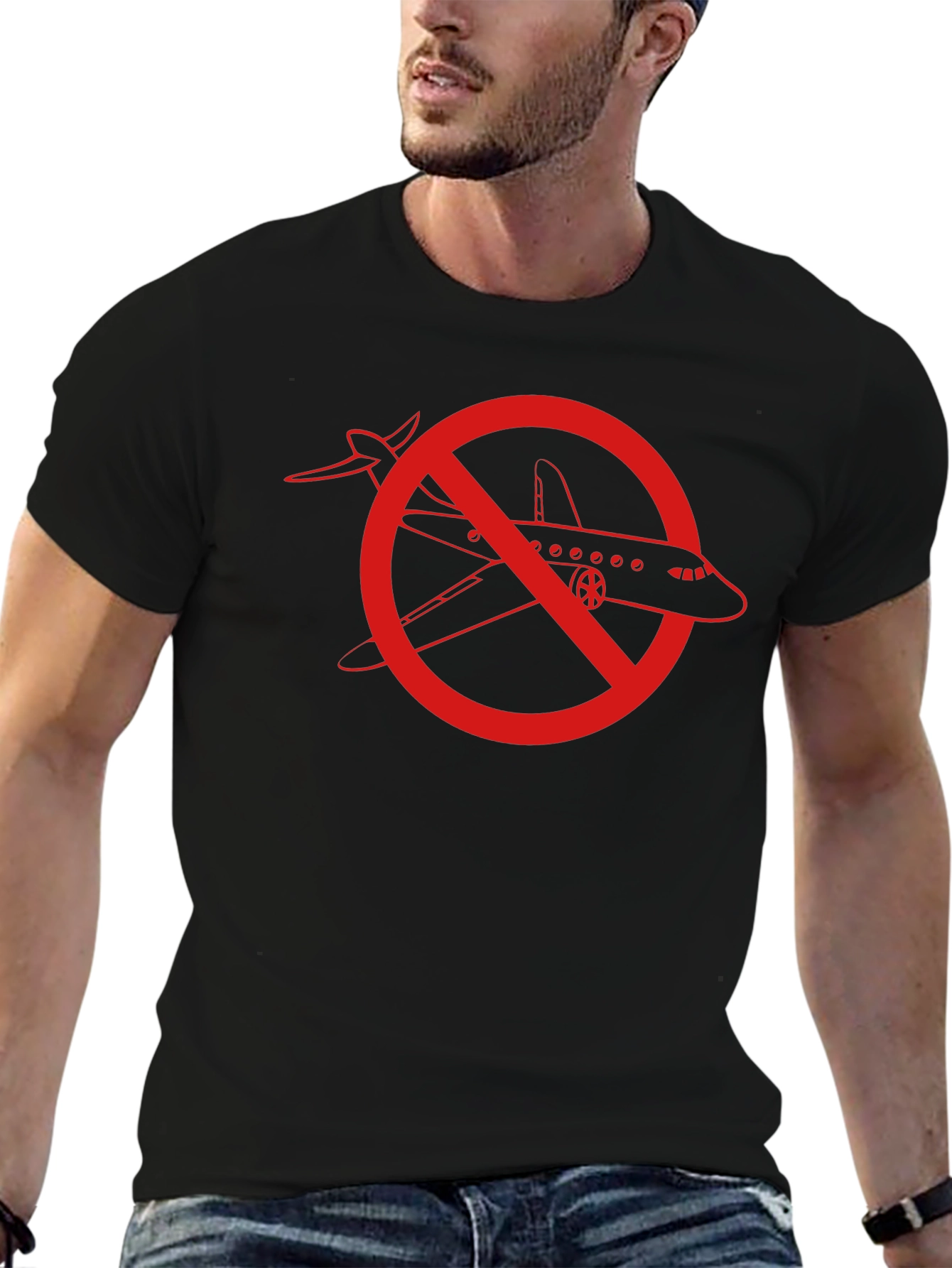 No Airplanes Graphic T-Shirt