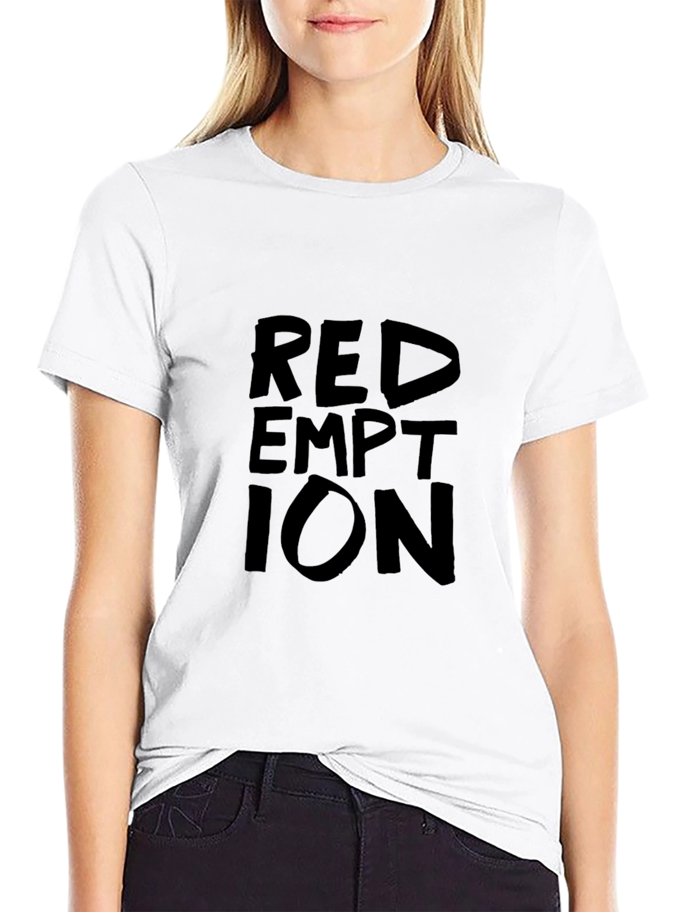 Redemption Graphic Print Black T-Shirt