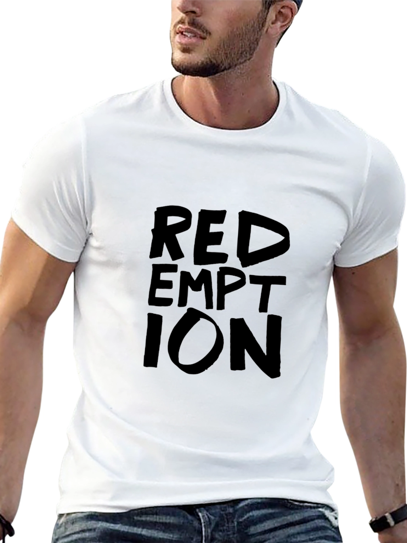 Redemption Graphic Print Black T-Shirt