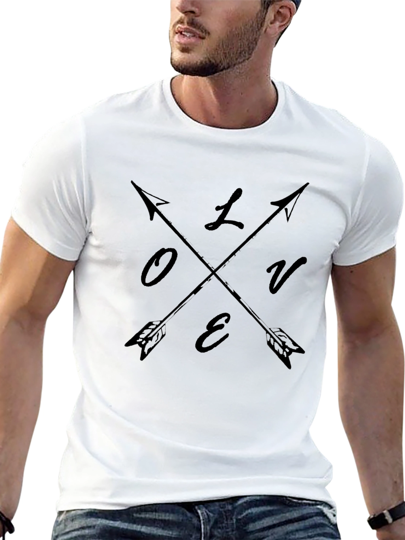 Love Arrows Graphic Tee - Stylish Casual Wear