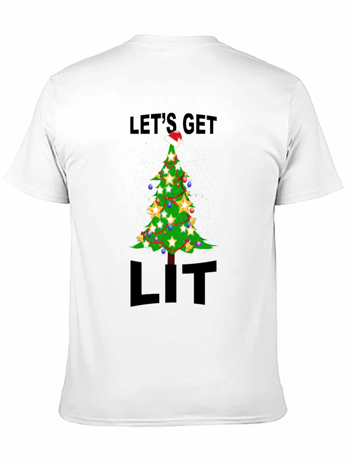 Lets Get Lit Christmas Tree T-Shirt